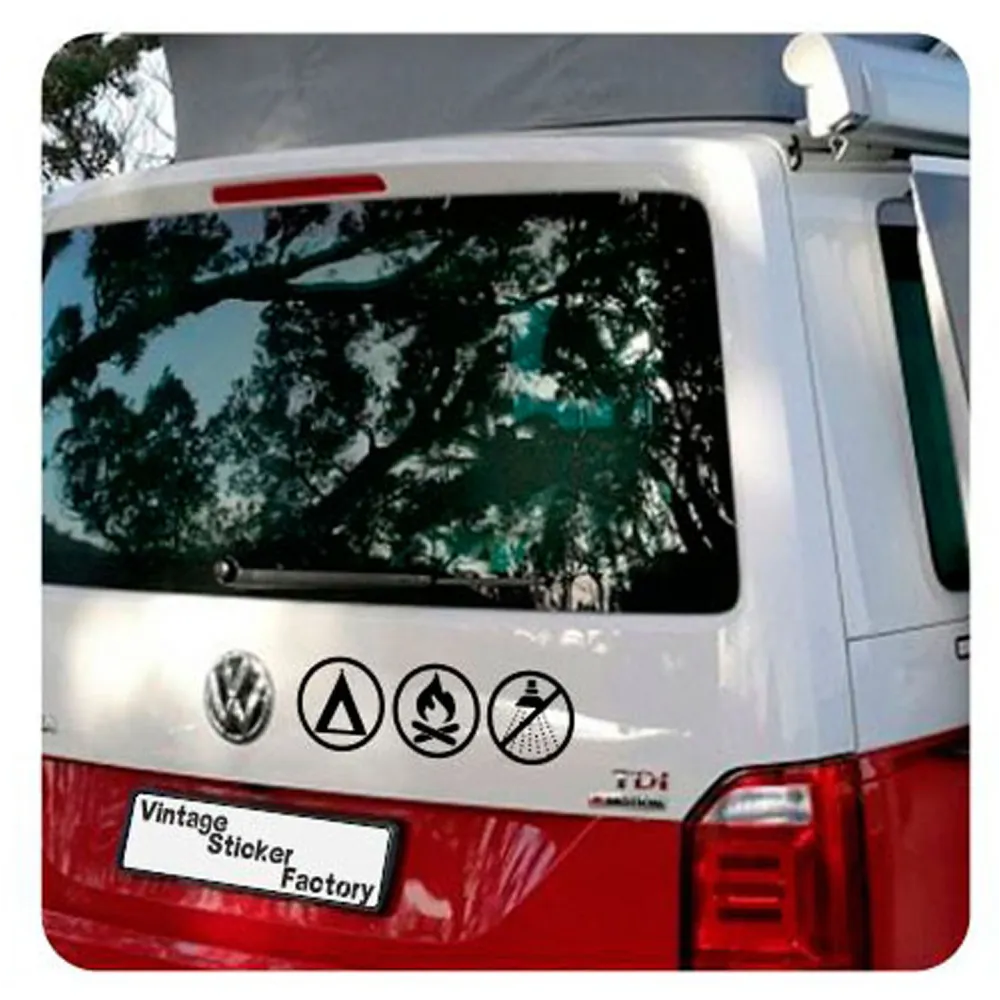 Pegatina Camper Life. Vinilo de alta calidad, soporta perfectamente la intemperie, apto incluso para náutica. Pégala donde quier