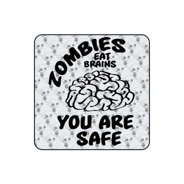 Autocollant Zombies Eat Brains