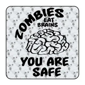 Zombies Eat Brains Sticker