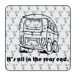 Autocollant It's all in the rear 2