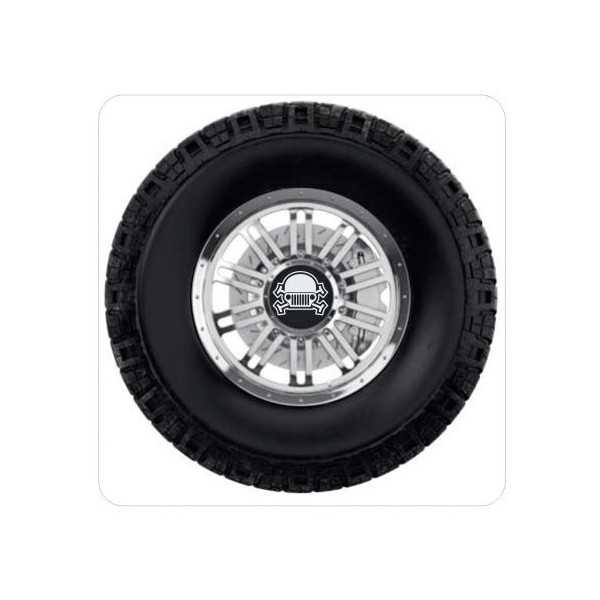 Pegatina Calavera Jeep. Vinilo de alta calidad, soporta perfectamente la intemperie, apto incluso para náutica. Pégala donde qui
