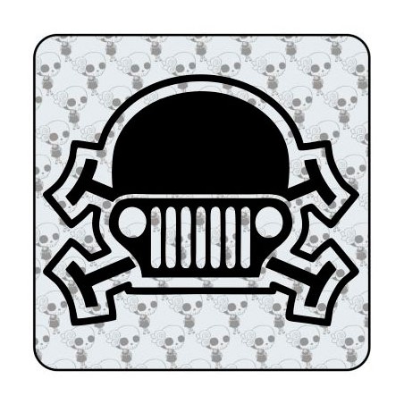 Calavera Jeep Aufkleber