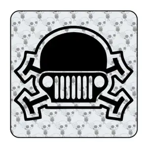 Calavera Jeep Sticker