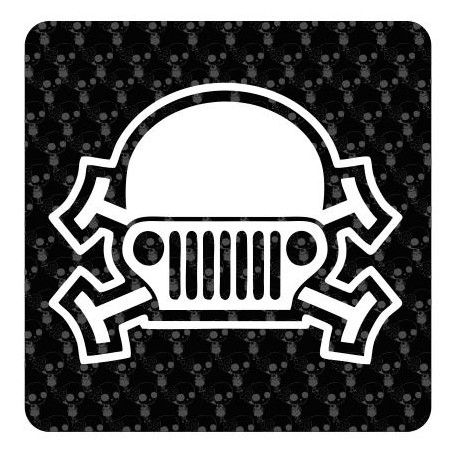 Calavera Jeep Aufkleber