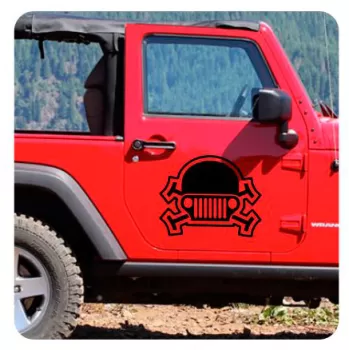 Autocollant Calavera Jeep