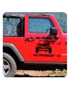Autocollant No Road No Problem - Jeep