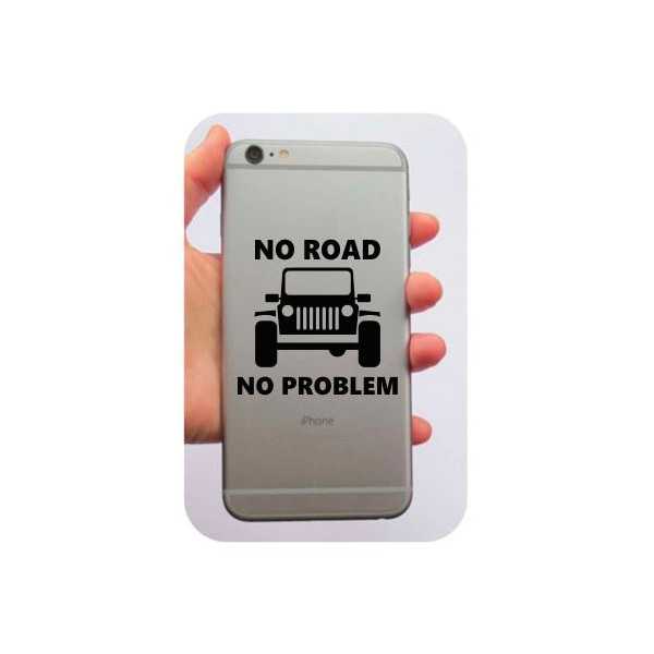 No Road No Problem - Jeep Aufkleber