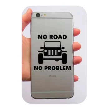 No Road No Problem - Jeep Aufkleber