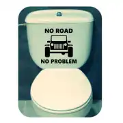 No Road No Problem - Jeep Aufkleber