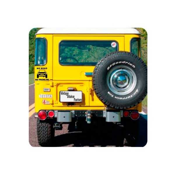 No Road No Problem - Jeep Aufkleber