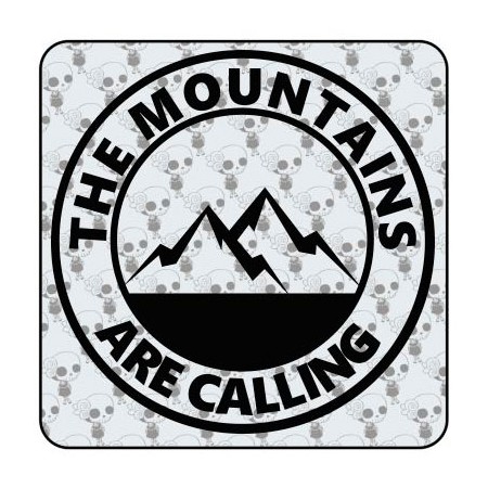 Mountain Climbs And Good Vibes Schriftzug Aufkleber Sticker Autoaufkleber  Scheibenaufkleber Motorradaufkleber