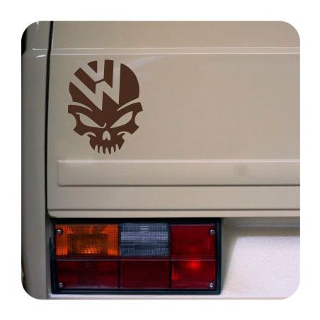 VW Skull Aufkleber