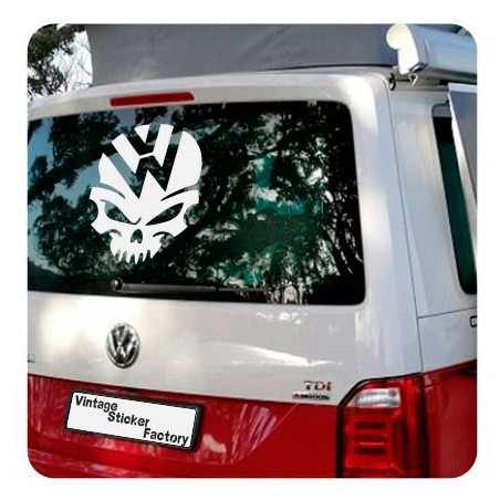 VW Skull Aufkleber