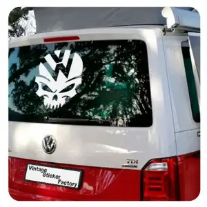 VW Skull Sticker