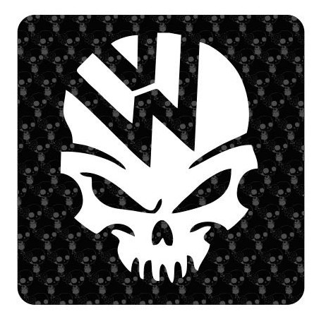 VW Skull Aufkleber