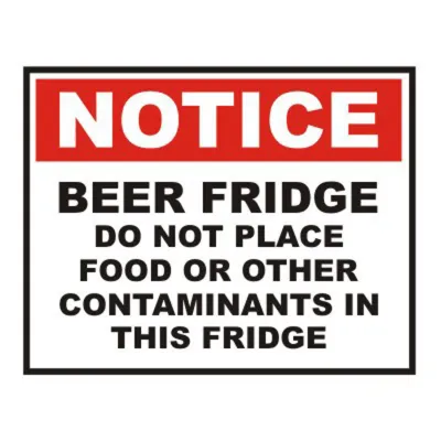 BEER FRIDGE.
