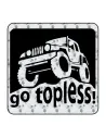 Go Topless - Jeep Aufkleber