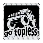Go Topless - Jeep Sticker