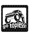 Go Topless - Jeep Aufkleber