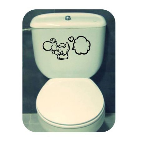 Pegatina Yoshi. Vinilo de alta calidad, soporta perfectamente la intemperie, apto incluso para náutica. Pégala donde quieras, un