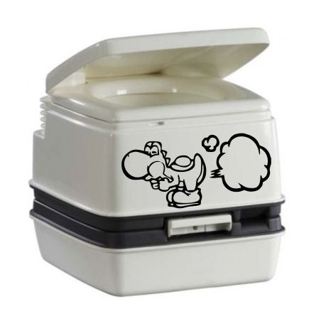 Pegatina Yoshi. Vinilo de alta calidad, soporta perfectamente la intemperie, apto incluso para náutica. Pégala donde quieras, un