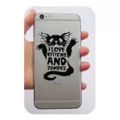 Autocollant Love Kittens and Zombies