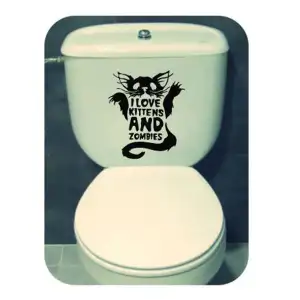 Autocollant Love Kittens and Zombies