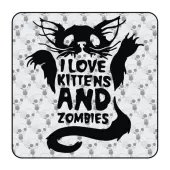 Autocollant Love Kittens and Zombies 2