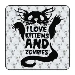 Pegatina Love Kittens and Zombies. Vinilo de alta calidad, soporta perfectamente la intemperie, apto incluso para náutica. Pégal 2