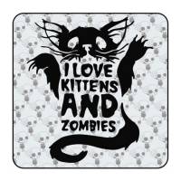 Autocollant Love Kittens and Zombies 2