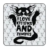 Pegatina Love Kittens and Zombies. Vinilo de alta calidad, soporta perfectamente la intemperie, apto incluso para náutica. Pégal 2