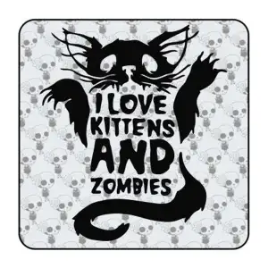 Autocollant Love Kittens and Zombies