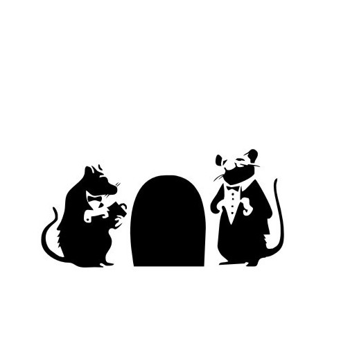 Sticker Banksy Rats