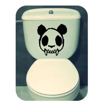 Pegatina Panda. Vinilo de alta calidad, soporta perfectamente la intemperie, apto incluso para náutica. Pégala donde quieras, un