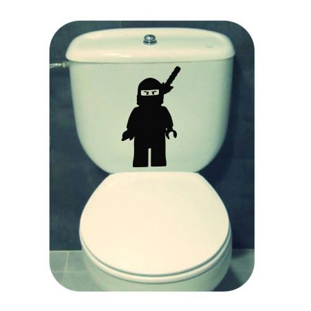 Pegatina Ninja Lego. Vinilo de alta calidad, soporta perfectamente la intemperie, apto incluso para náutica. Pégala donde quiera