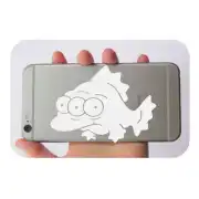 Pegatina Pez Simpsons. Vinilo de alta calidad, soporta perfectamente la intemperie, apto incluso para náutica. Pégala donde quie