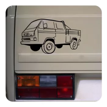 Autocollant VW T3 Doka