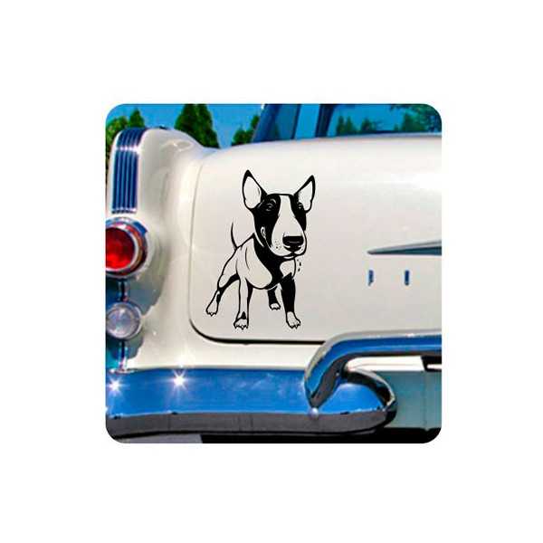 Pegatina Bull Terrier. Vinilo de alta calidad, soporta perfectamente la intemperie, apto incluso para náutica. Pégala donde quie