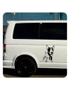 Pegatina Bull Terrier. Vinilo de alta calidad, soporta perfectamente la intemperie, apto incluso para náutica. Pégala donde quie