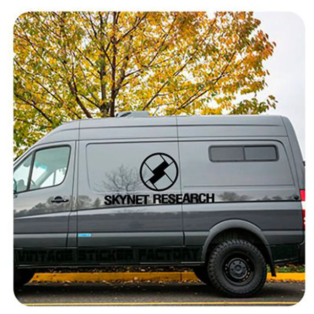 Pegatina Skynet - Terminator. Vinilo de alta calidad, soporta perfectamente la intemperie, apto incluso para náutica. Pégala don