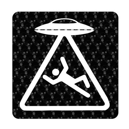 Pegatina Abduccion. Vinilo de alta calidad, soporta perfectamente la intemperie, apto incluso para náutica. Pégala donde quieras