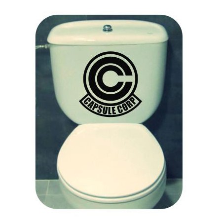 Pegatina Capsule Corp. Vinilo de alta calidad, soporta perfectamente la intemperie, apto incluso para náutica. Pégala donde quie