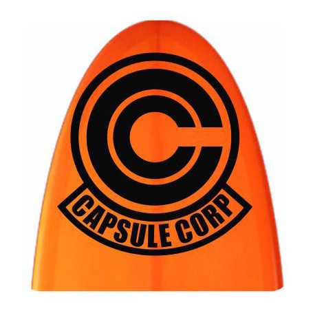 Pegatina Capsule Corp. Vinilo de alta calidad, soporta perfectamente la intemperie, apto incluso para náutica. Pégala donde quie