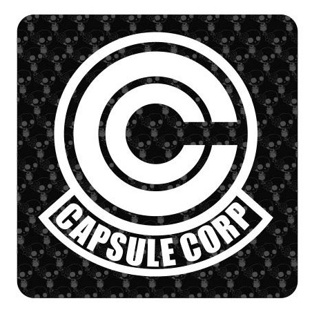 Pegatina Capsule Corp. Vinilo de alta calidad, soporta perfectamente la intemperie, apto incluso para náutica. Pégala donde quie