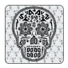 Autocollant Calavera Mexicana