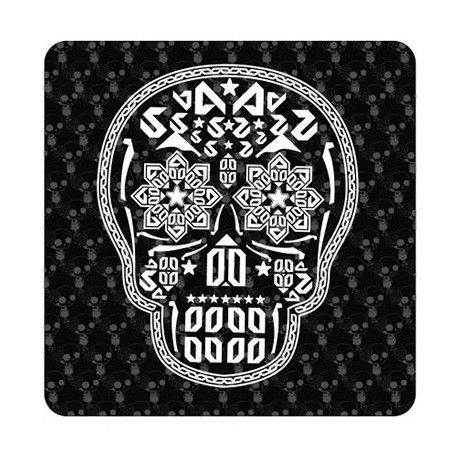 Pegatina Calavera Mexicana. Vinilo de alta calidad, soporta perfectamente la intemperie, apto incluso para náutica. Pégala donde
