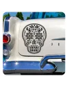 Pegatina Calavera Mexicana. Vinilo de alta calidad, soporta perfectamente la intemperie, apto incluso para náutica. Pégala donde