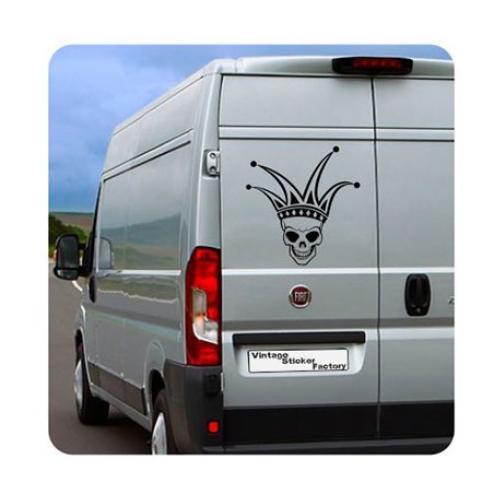 Calavera Joker Sticker