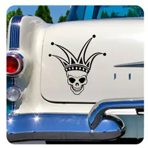 Calavera Joker Aufkleber