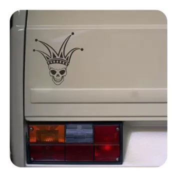 Calavera Joker Sticker